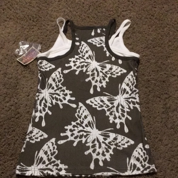 NWTs Arizona Seaweed butterfly print top Sz 10/12 - Picture 5 of 8